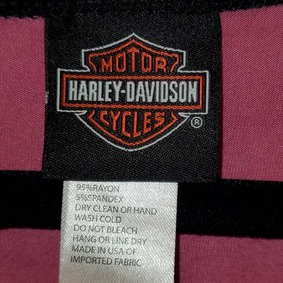 Harley-Davidson Motorcycle rhinestone Soft & Stretchy 1xl - Picture 7 of 8